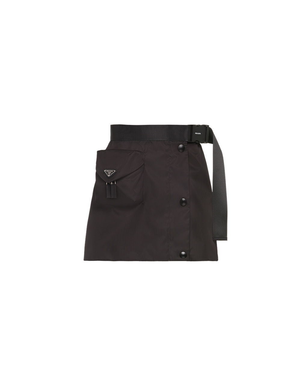 Prada Re-nylon Gabardine Flared Skirt Svarte | KRGQHT690