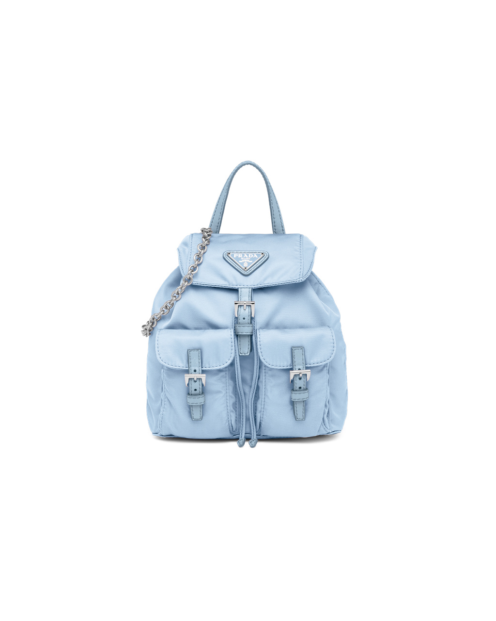 Prada Re-nylon Mini Backpack Celeste | 251-WOCGNA