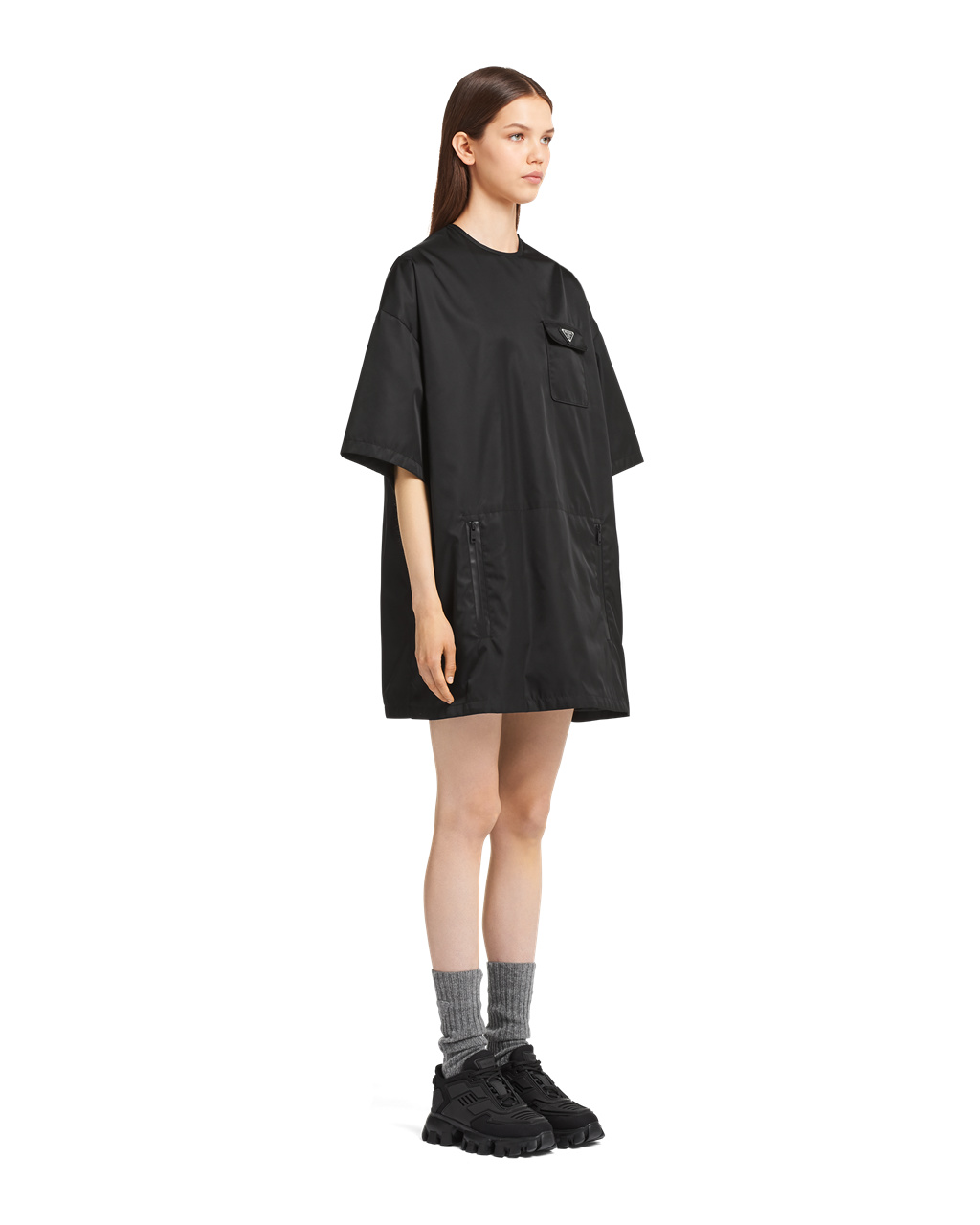 Prada Re-nylon Minidress Svarte | 476-LYKABW