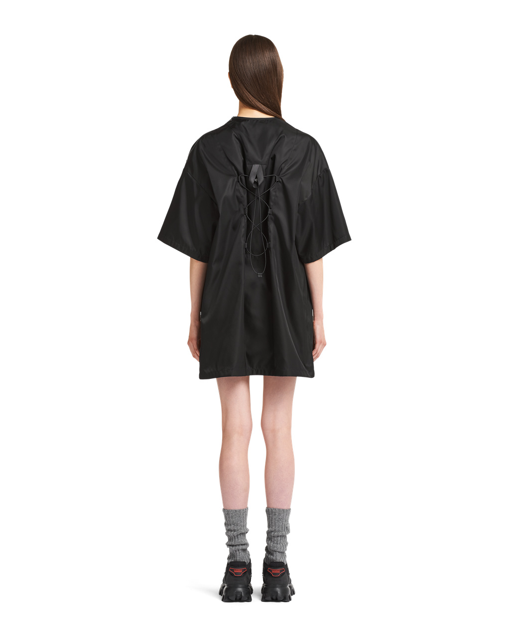 Prada Re-nylon Minidress Svarte | 476-LYKABW