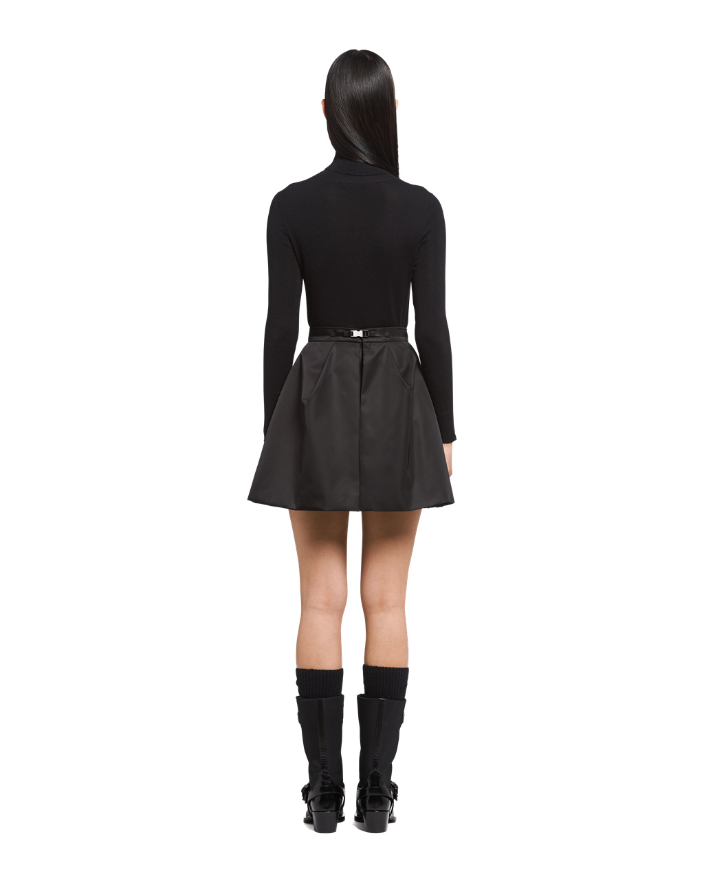 Prada Re-nylon Miniskirt Svarte | YVHNOW263