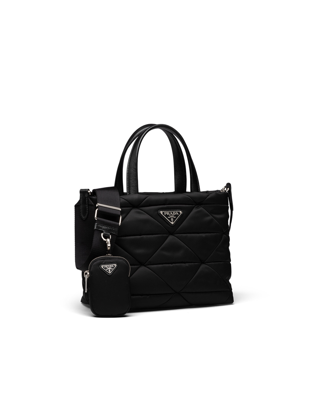 Prada Re-nylon Padded Tote Bag Svarte | VXFGNA659