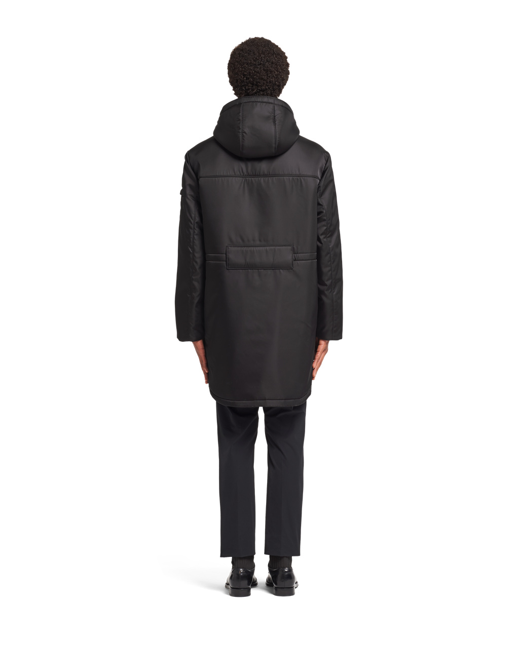 Prada Re-nylon Parka Svarte | 748-OUAVBJ