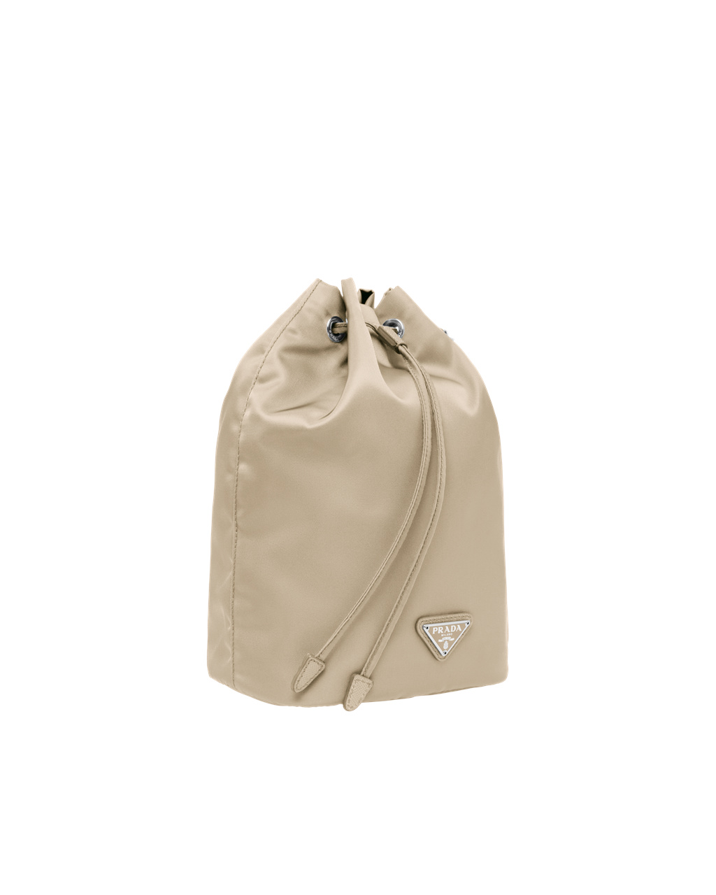 Prada Re-nylon Pouch Beige | 451-OYJUHT