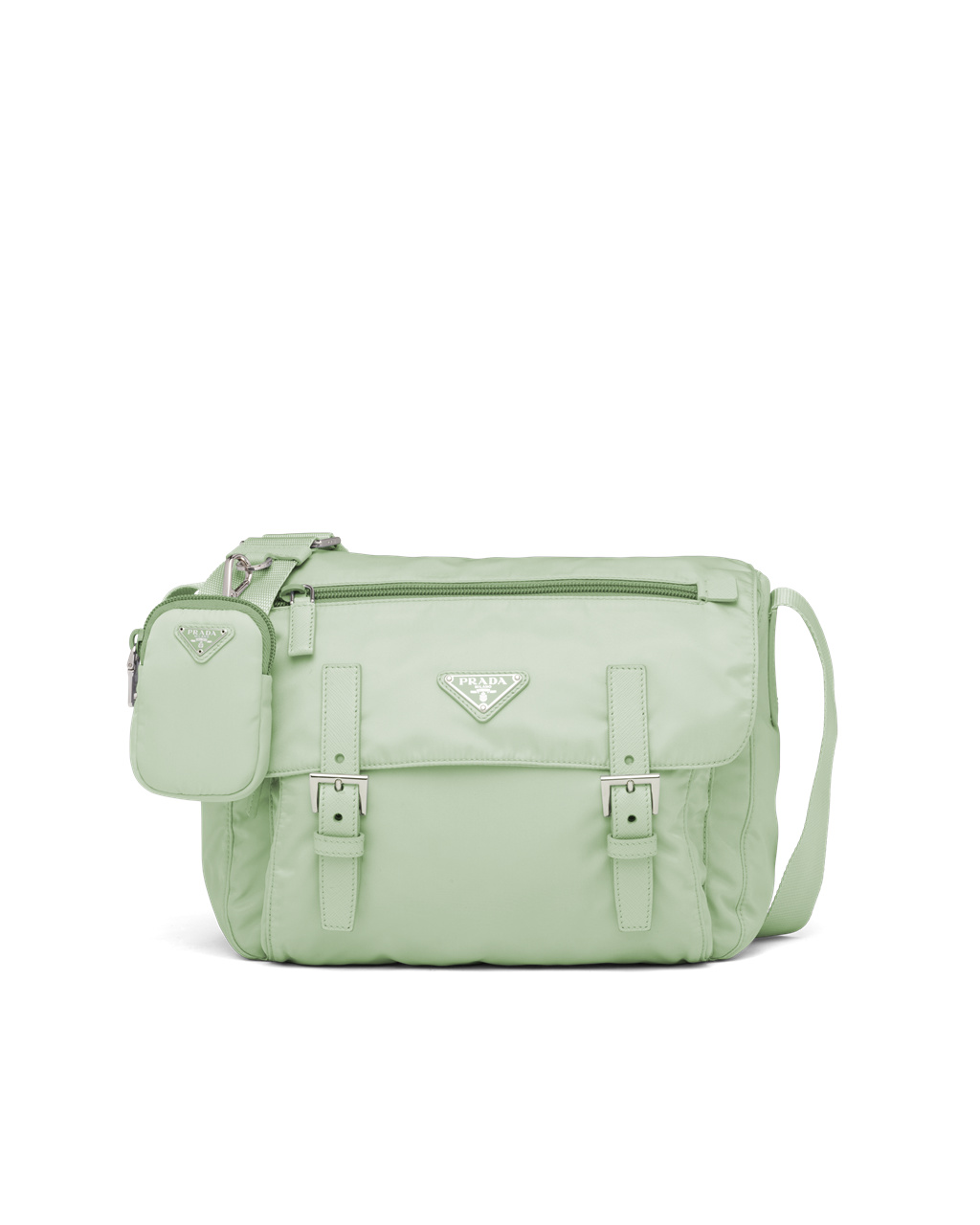 Prada Re-nylon Shoulder Bag Aqua | 643-KEJUZY