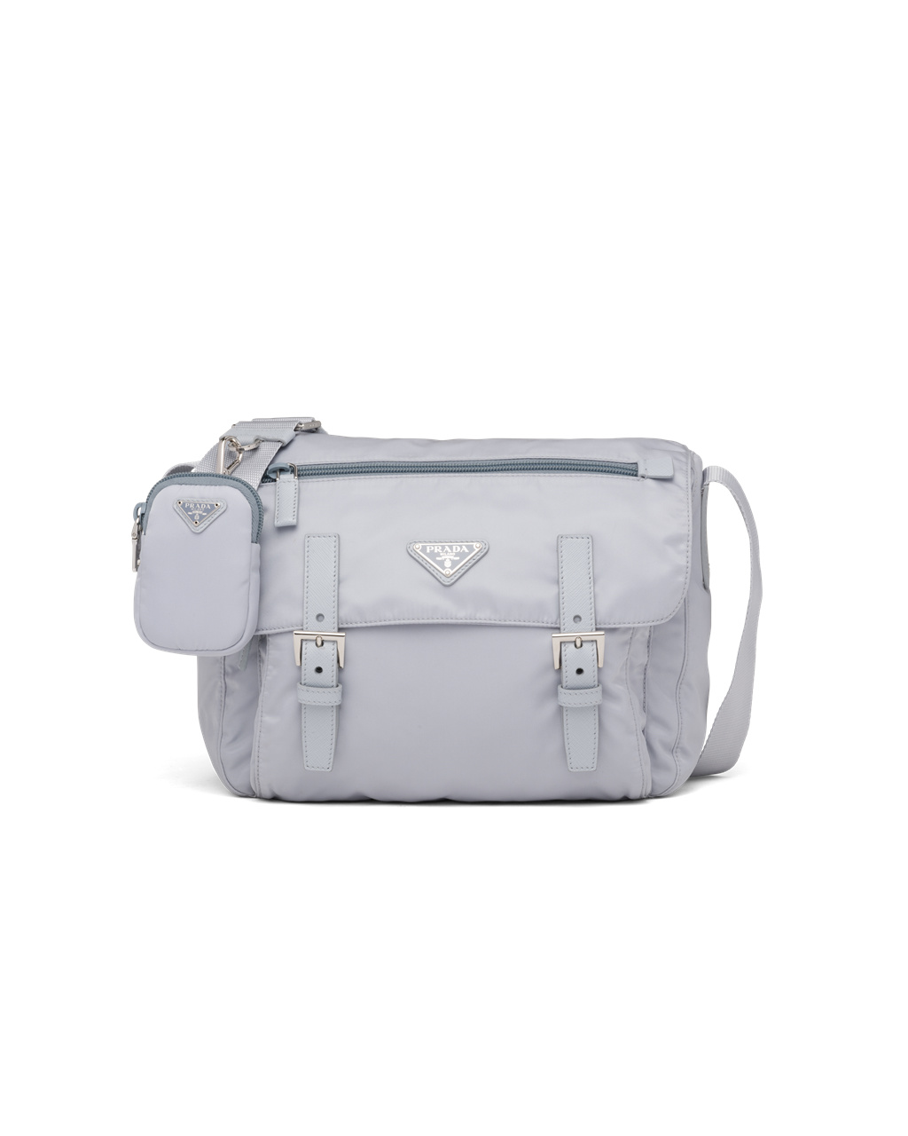 Prada Re-nylon Shoulder Bag Blå | 836-QZPOLV