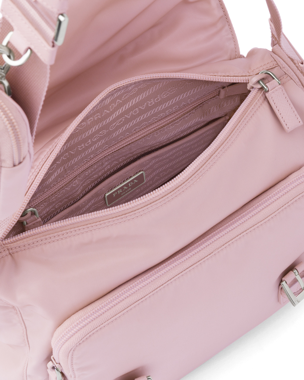 Prada Re-nylon Shoulder Bag Rosa | 493-AYXPOF