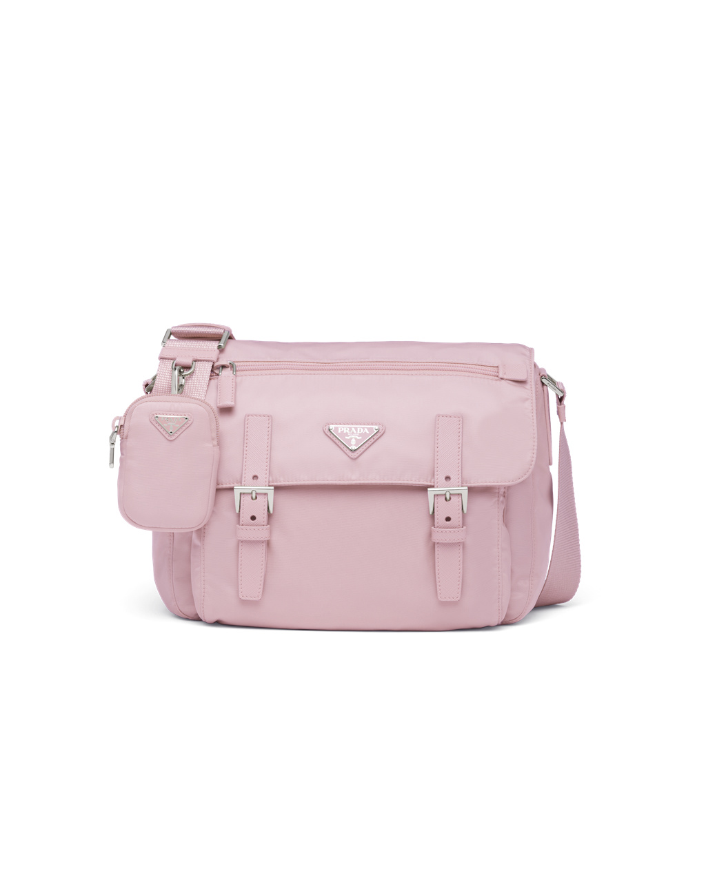 Prada Re-nylon Shoulder Bag Rosa | 493-AYXPOF