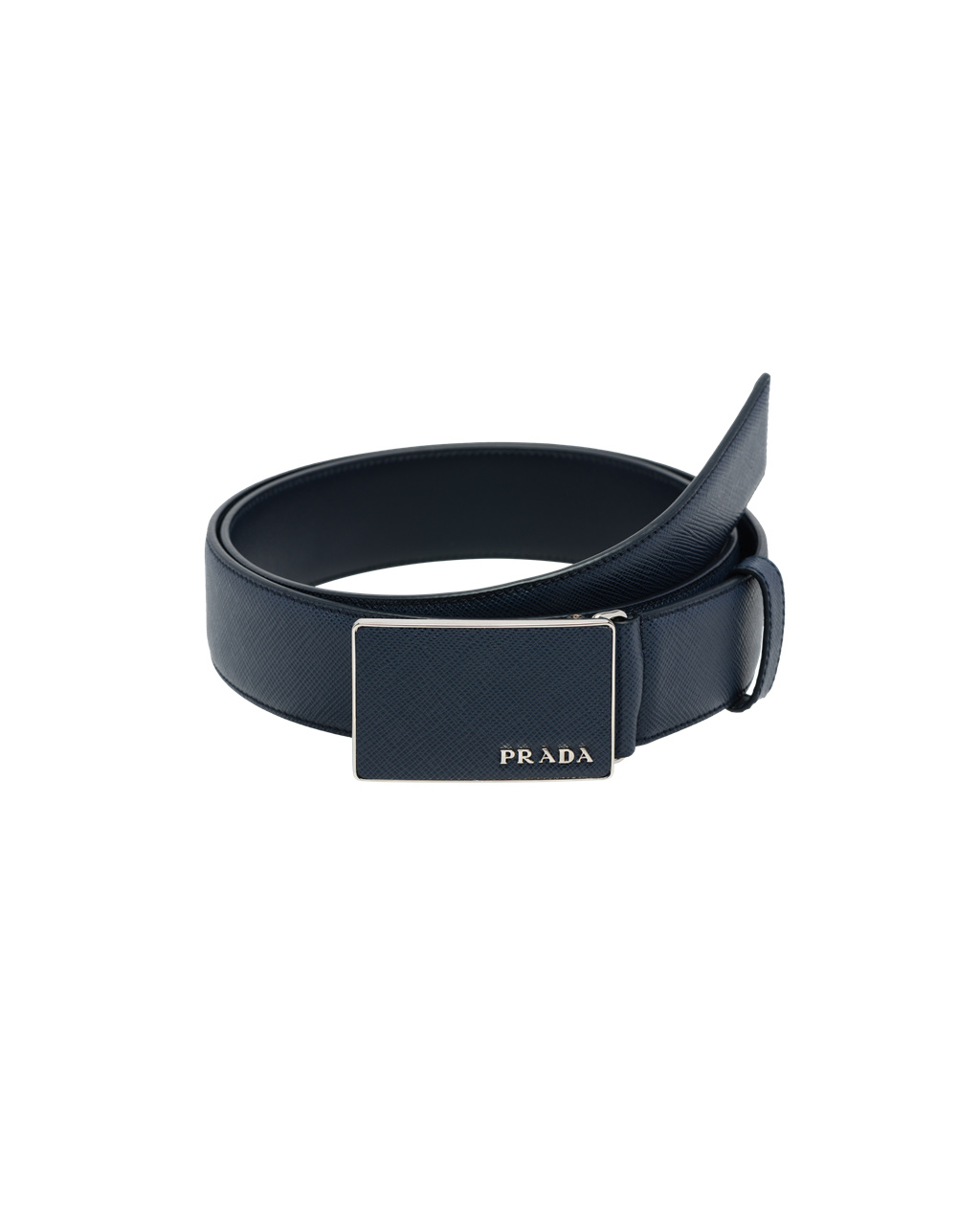 Prada Saffiano Lær Belt Blå | 923-NSIAXG