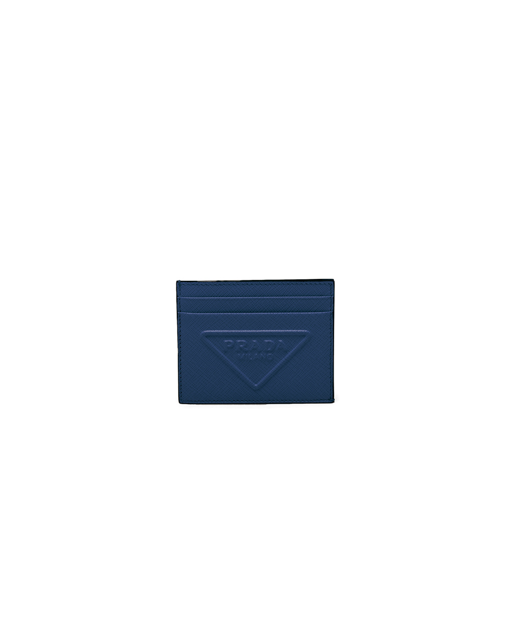 Prada Saffiano Lær Card Holder Bluette | 708-PBKALY