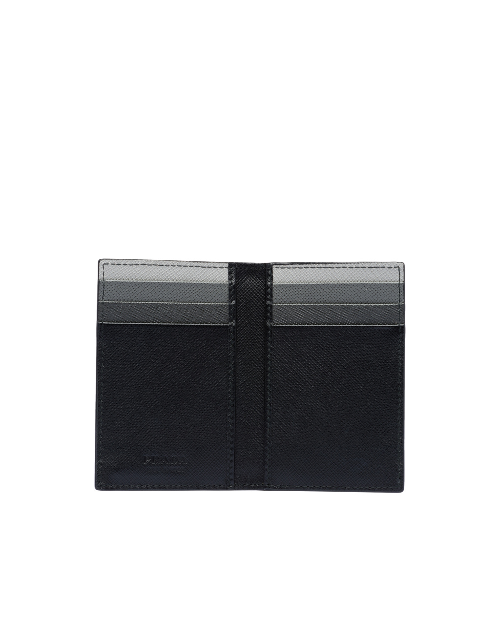 Prada Saffiano Lær Card Holder Svarte | 735-OJWEGU