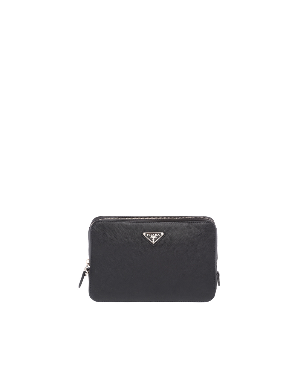 Prada Saffiano Lær Clutch Svarte | 095-EKUNQH