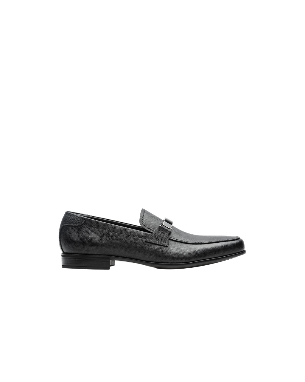 Prada Saffiano Lær Loafers Svarte | 508-IUCQKN