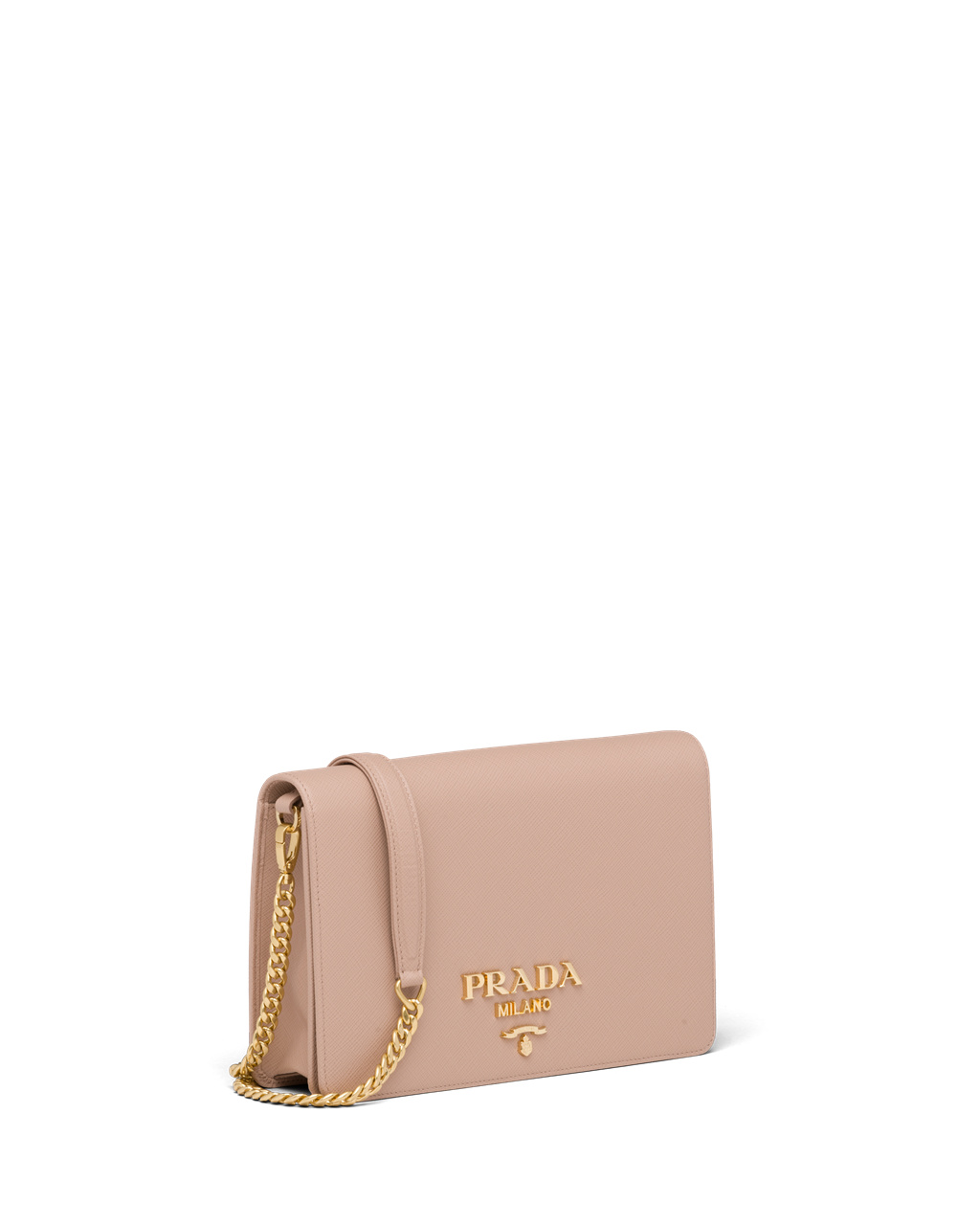 Prada Saffiano Lær Mini Bag Rosa | 845-HVMZXG