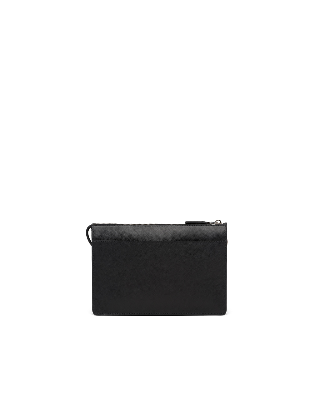 Prada Saffiano Lær Pouch Svarte | 290-SIOVGH