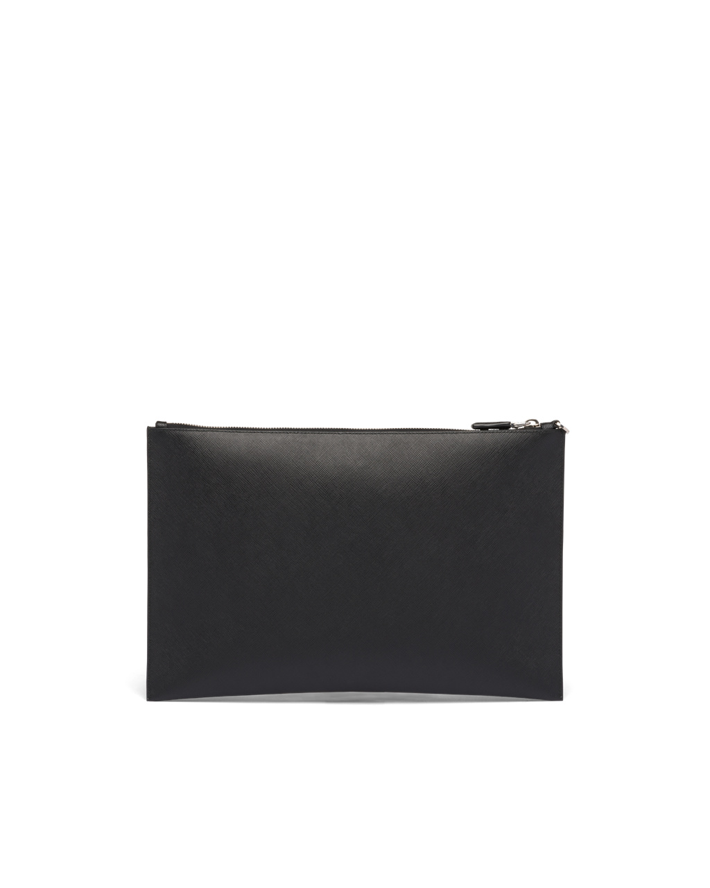 Prada Saffiano Lær Pouch Svarte | 396-KYINXZ