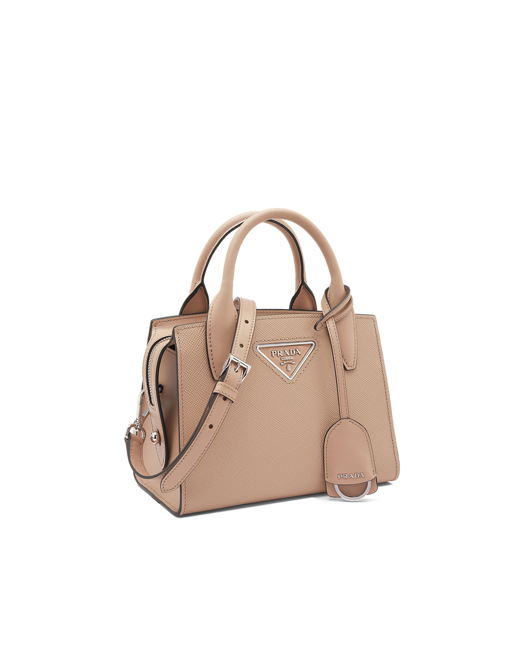 Prada Saffiano Lær Prada Kristen Handbag Beige | NXDTUG037