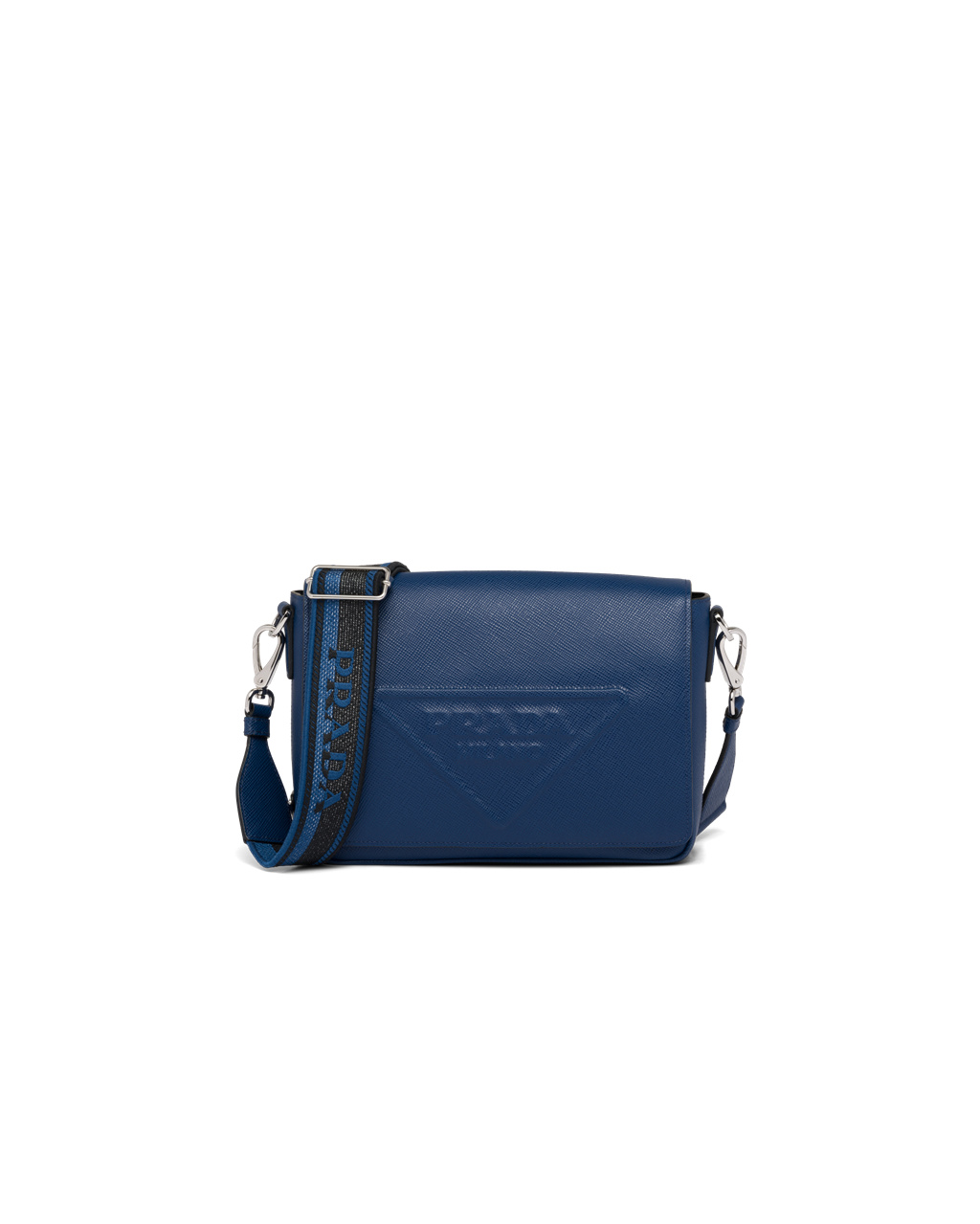 Prada Saffiano Lær Shoulder Bag Bluette | 386-PVYGBQ