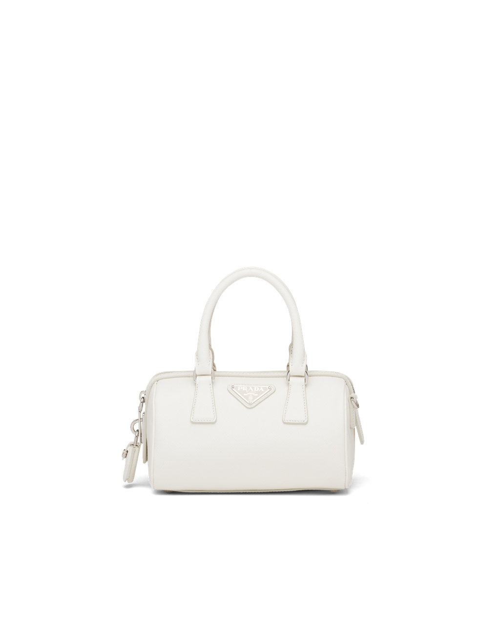 Prada Saffiano Lær Top-handle Bag Hvite | LDZCUE327