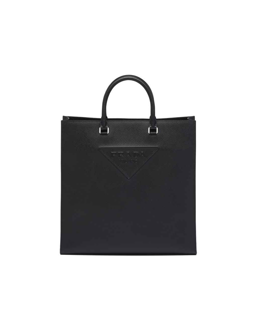 Prada Saffiano Lær Tote Svarte | SLCTJF936