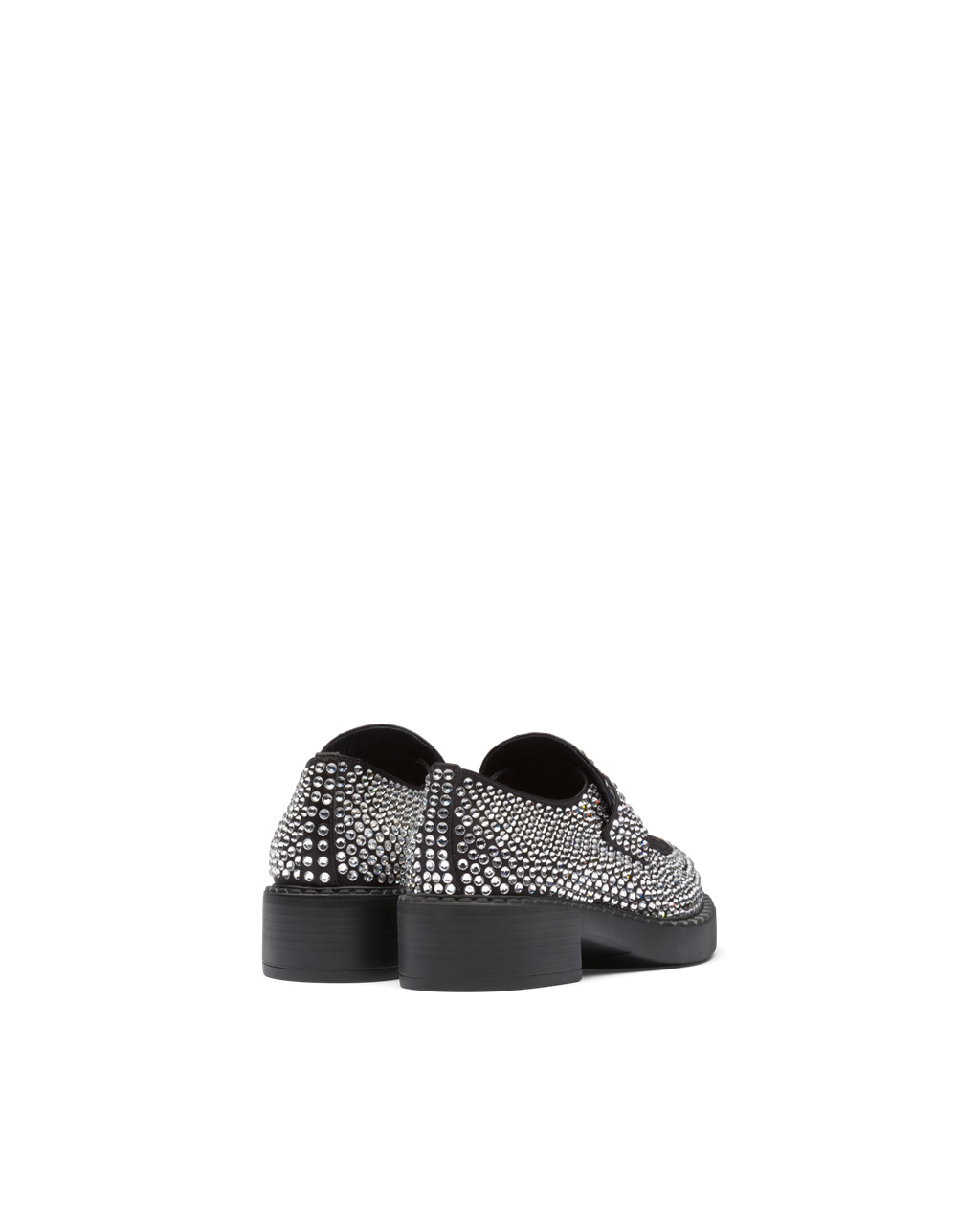 Prada Satin Loafers With Crystals Crystal | 312-CMPEZV