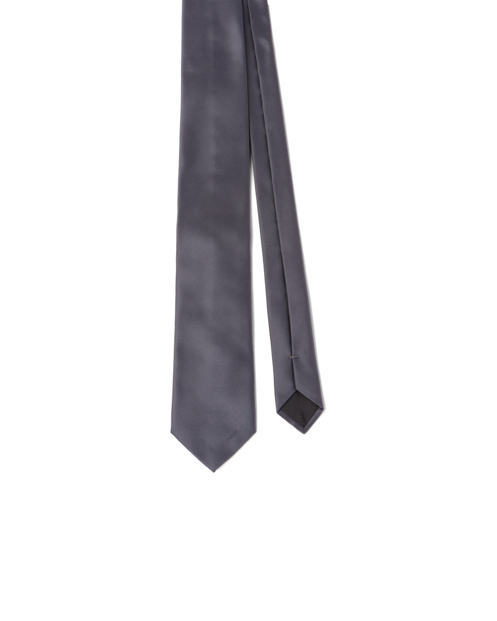 Prada Satin Tie Smoky Gray | DLYANH085