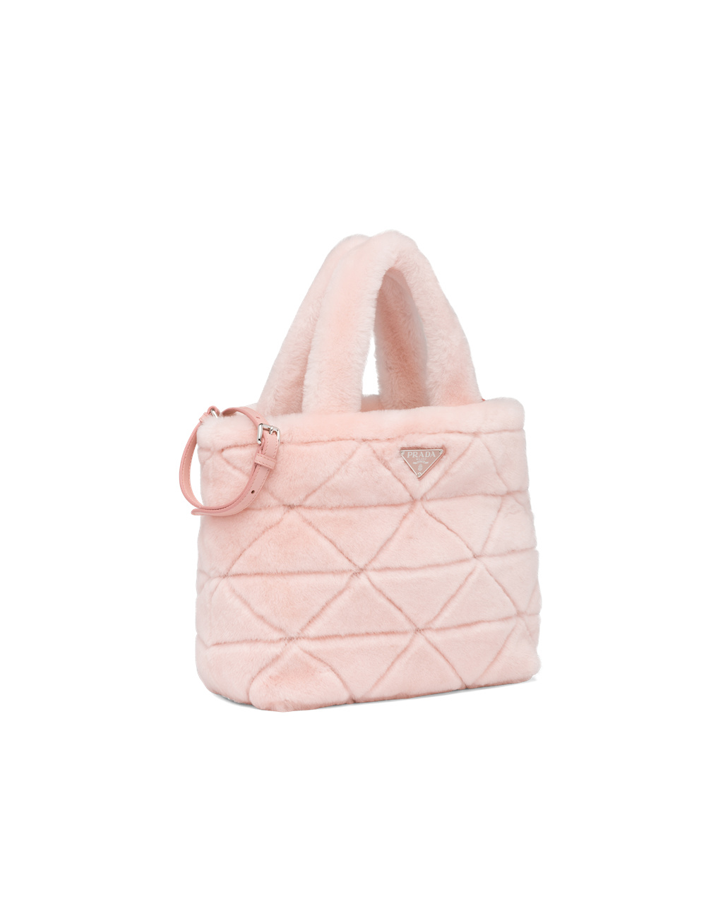 Prada Shearling Tote Rosa | NJPMOC583