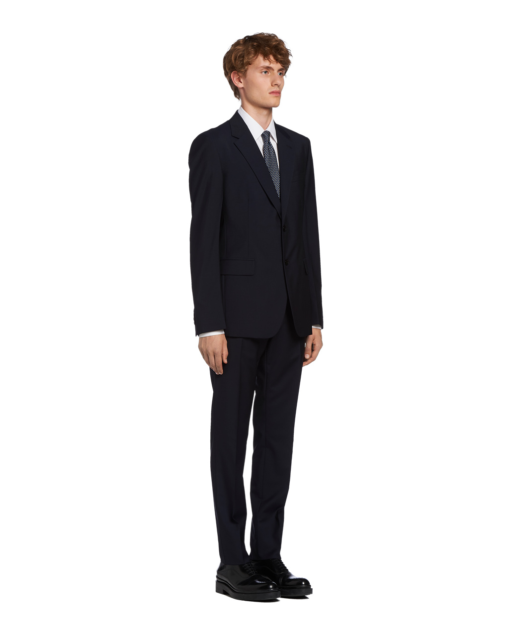 Prada Single Breasted Wool And Mohair Suit Marineblå | FNZIWK974