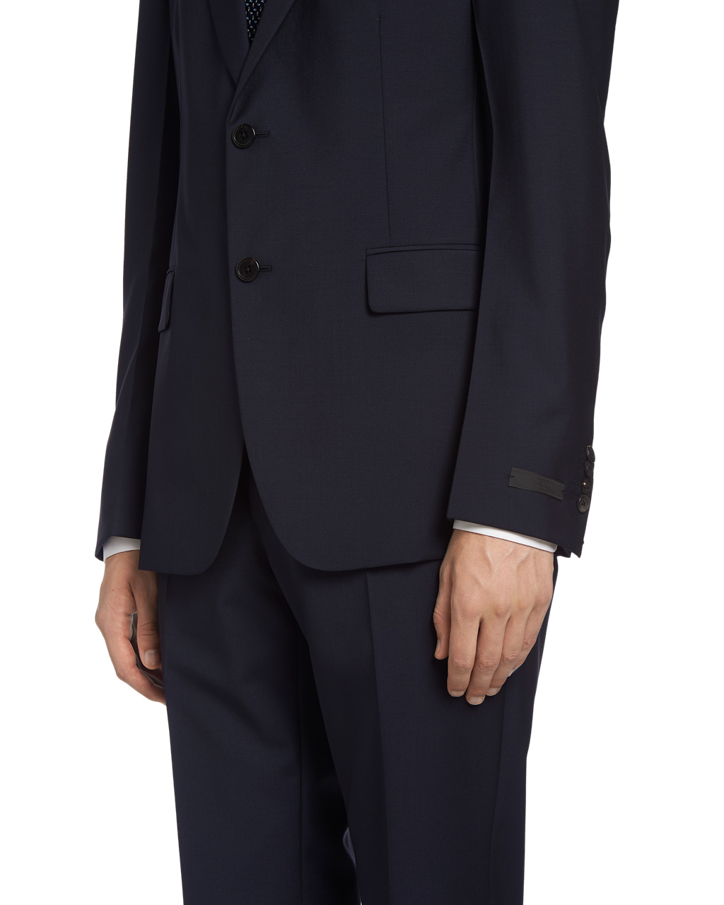 Prada Single Breasted Wool And Mohair Suit Marineblå | FNZIWK974