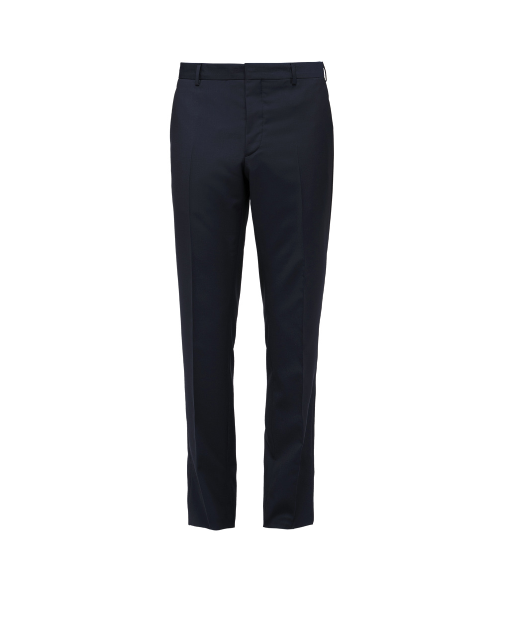 Prada Slim-fit Wool Trousers Marineblå | MEUTQZ685