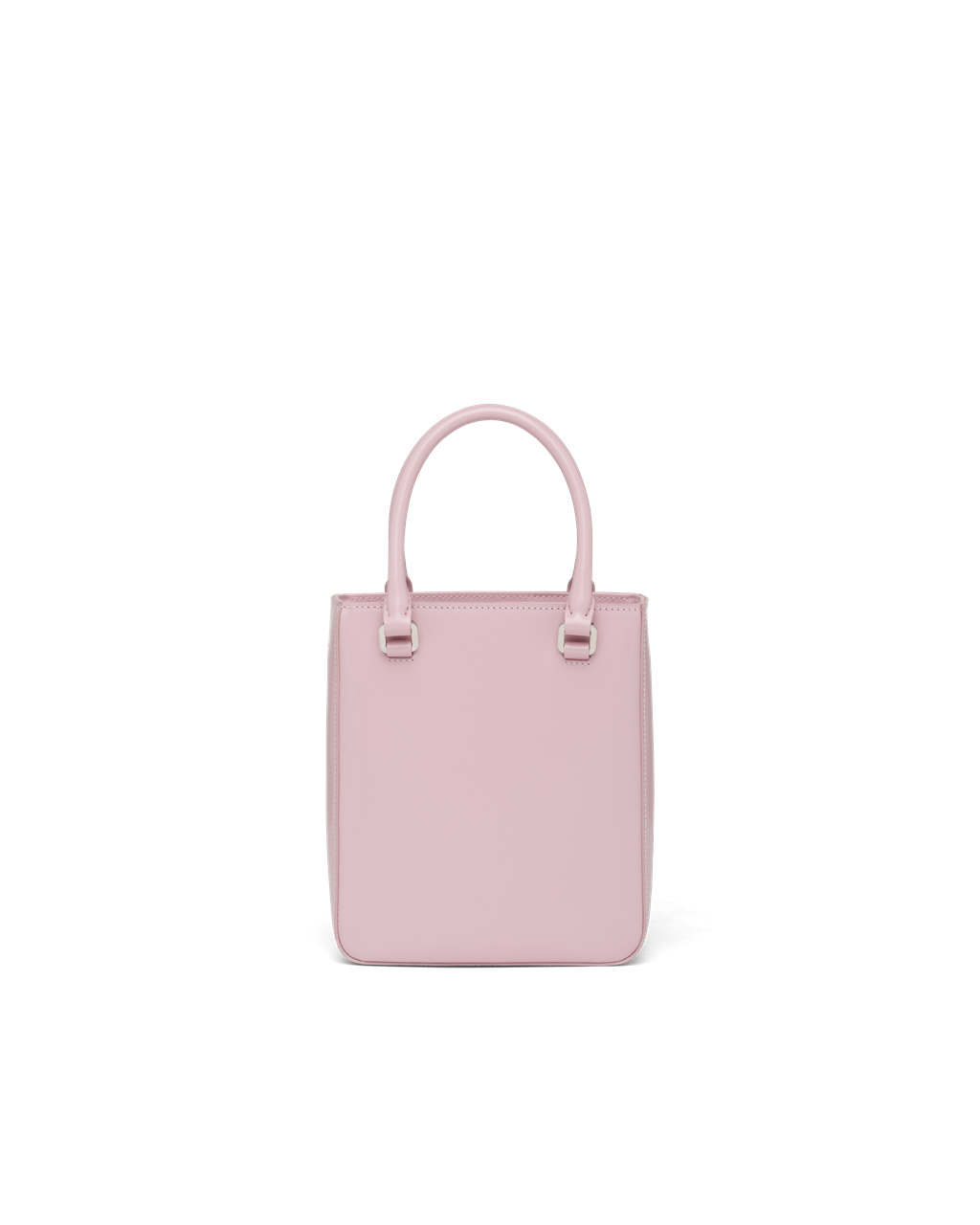 Prada Small Brushed Lær Tote Rosa | VBMPNF723