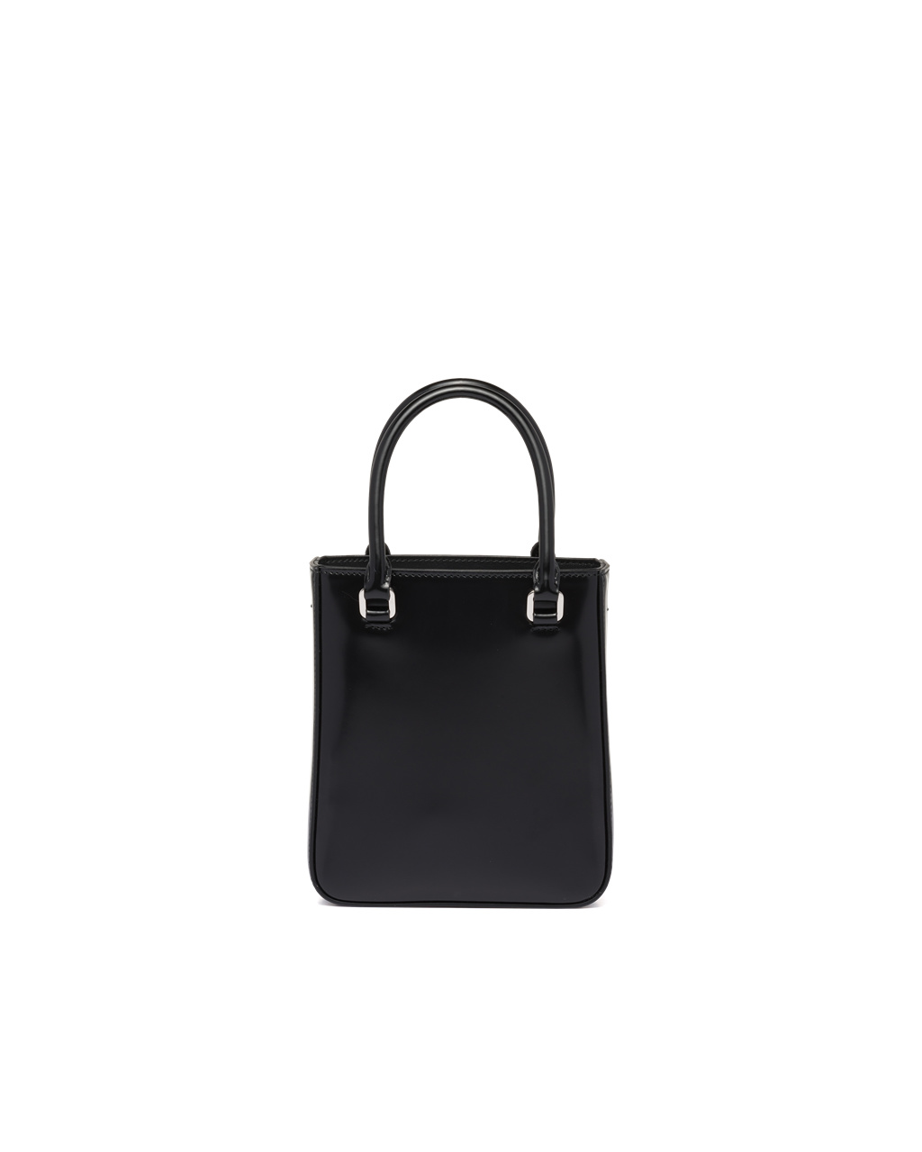 Prada Small Brushed Lær Tote Svarte | YOJPGS019