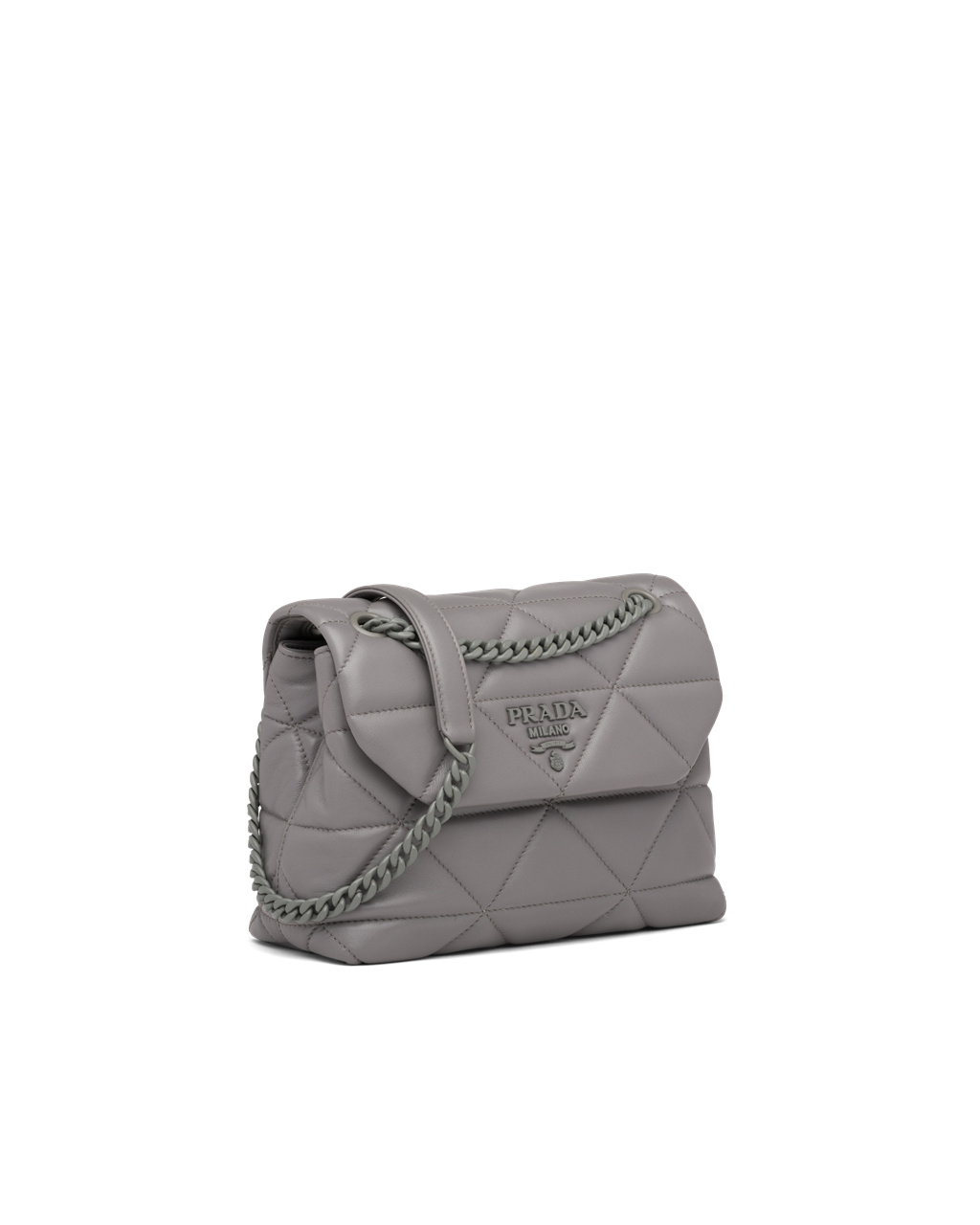 Prada Small Nappa Lær Prada Spectrum Bag Marble Gray | 034-IOSURQ