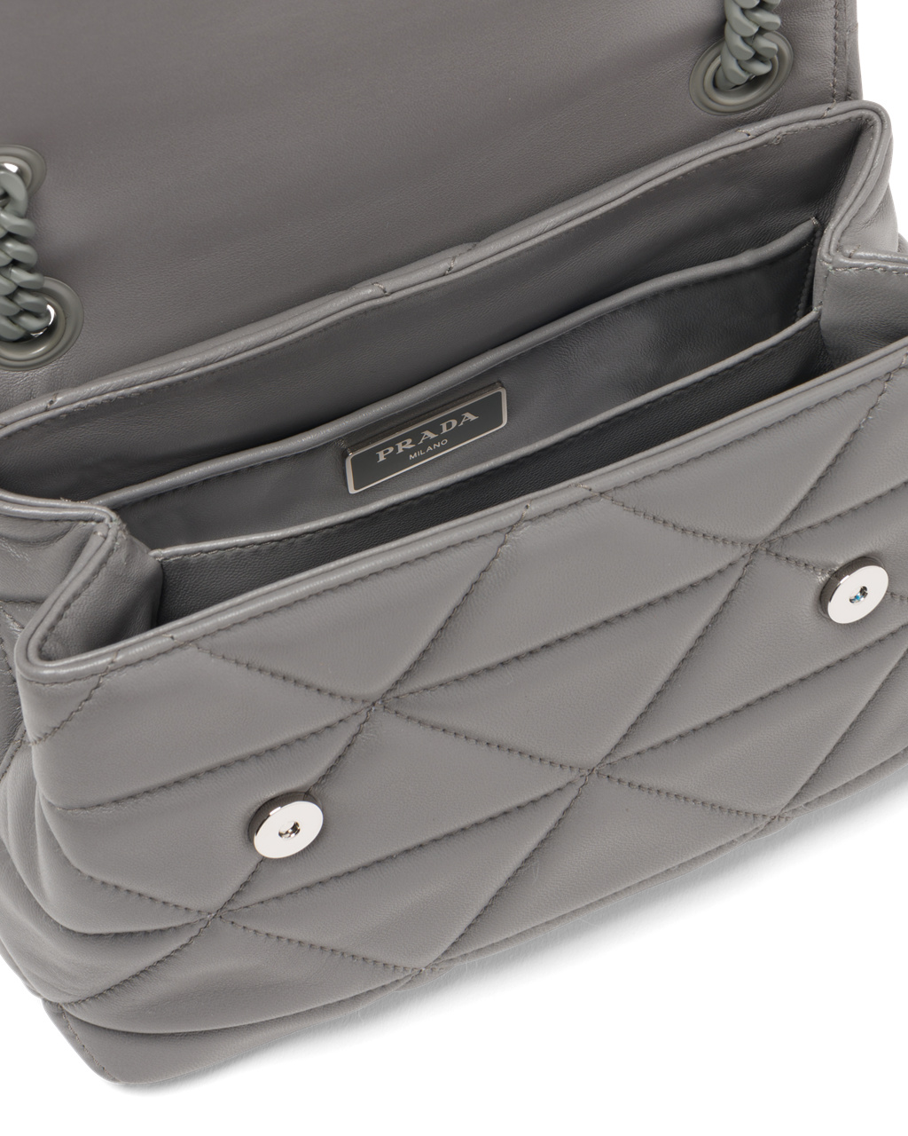 Prada Small Nappa Lær Prada Spectrum Bag Marble Gray | 034-IOSURQ