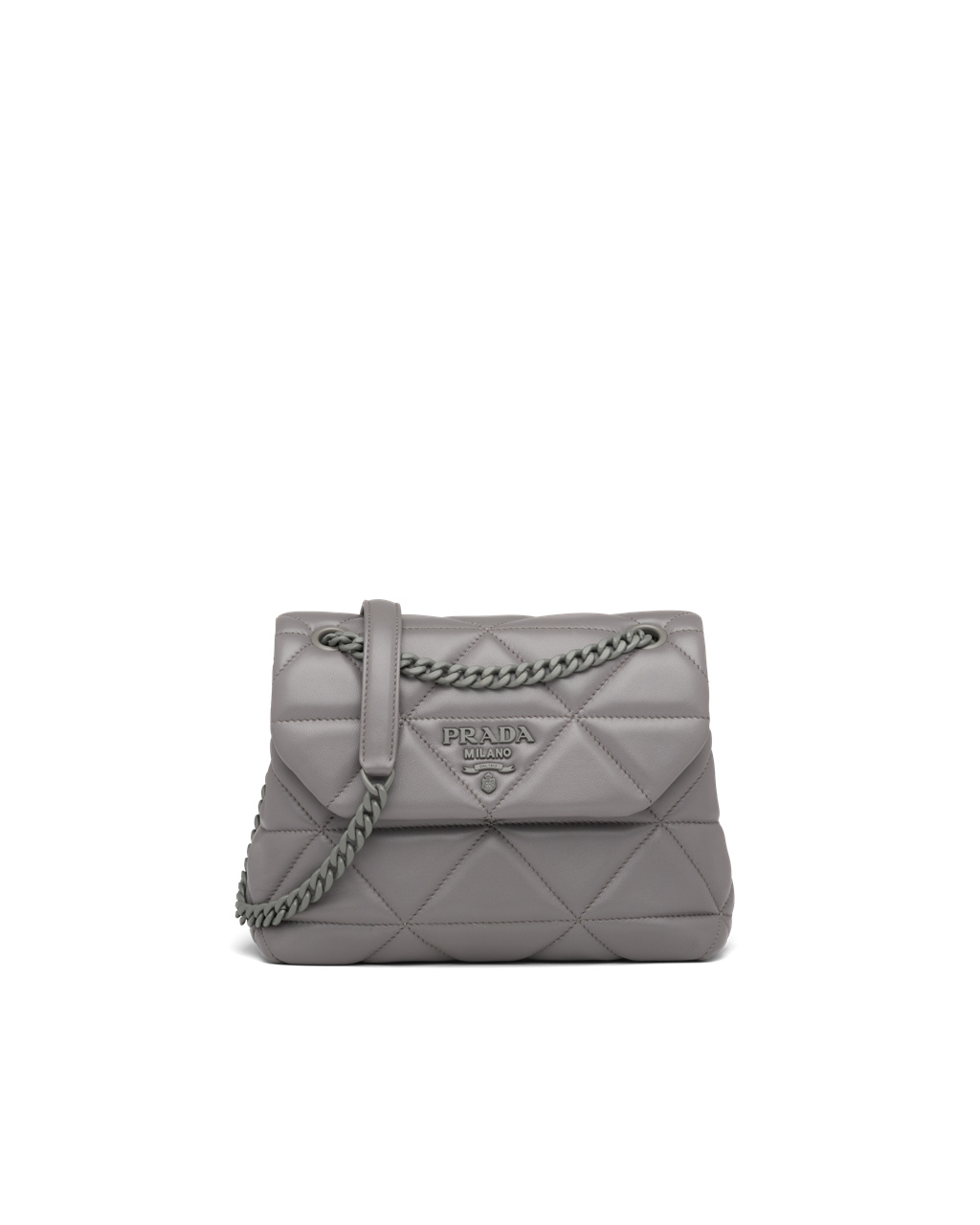 Prada Small Nappa Lær Prada Spectrum Bag Marble Gray | 034-IOSURQ