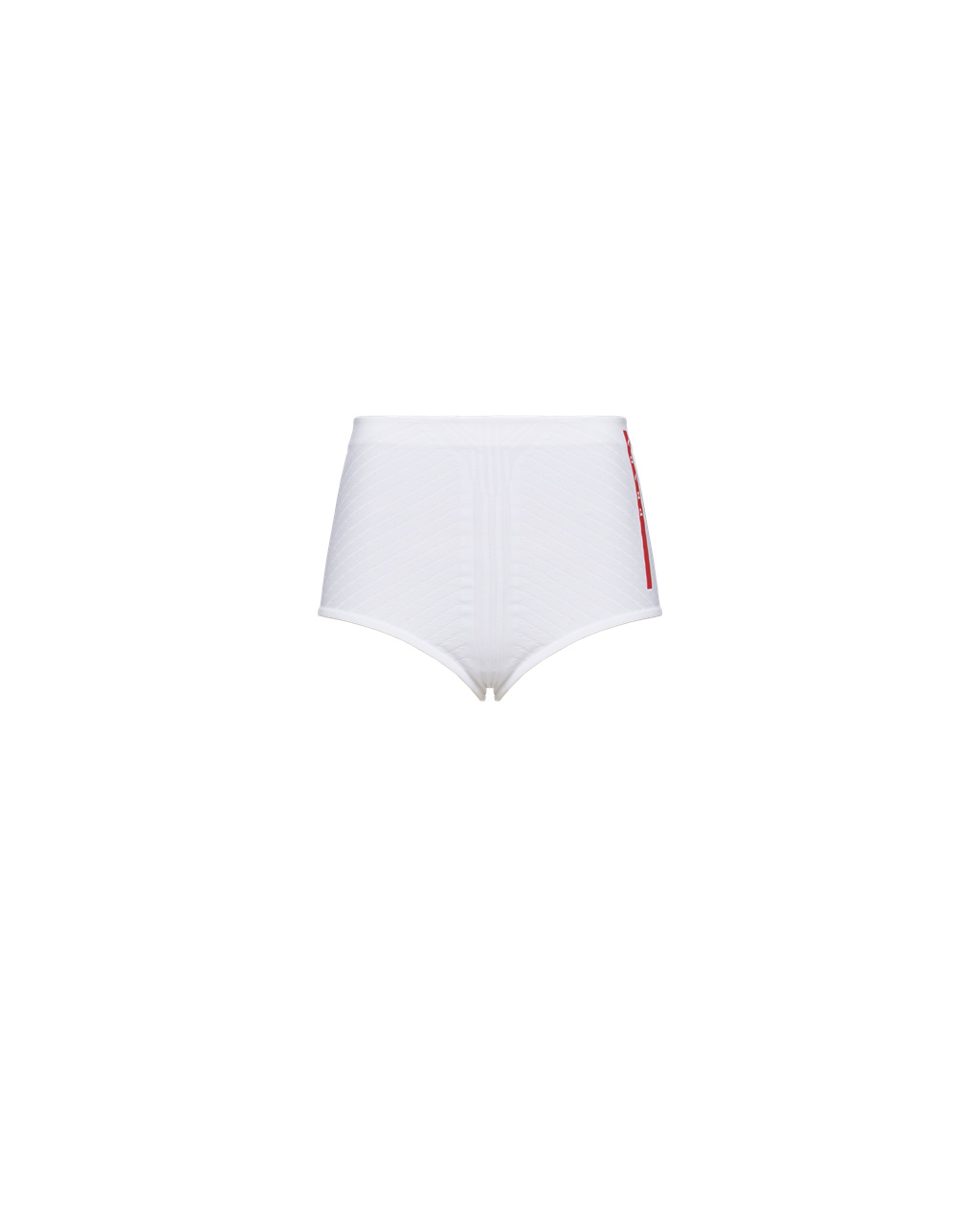 Prada Soft Rec Polyester Shorts Hvite Svarte | 831-OLCRPM