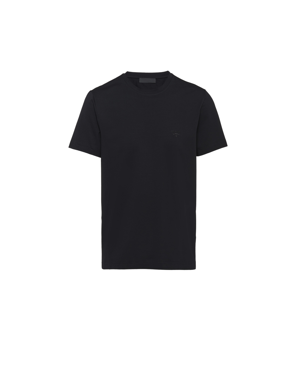 Prada Stretch Bomull T-shirt Svarte | MPNEWL450