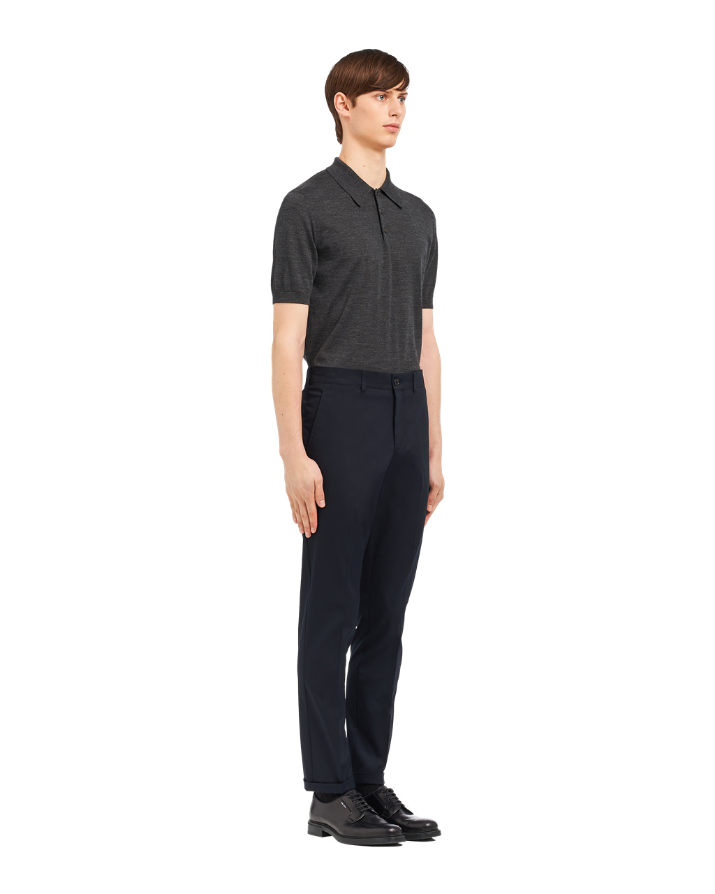 Prada Stretch Gabardine Trousers Marineblå | TUSEDB813