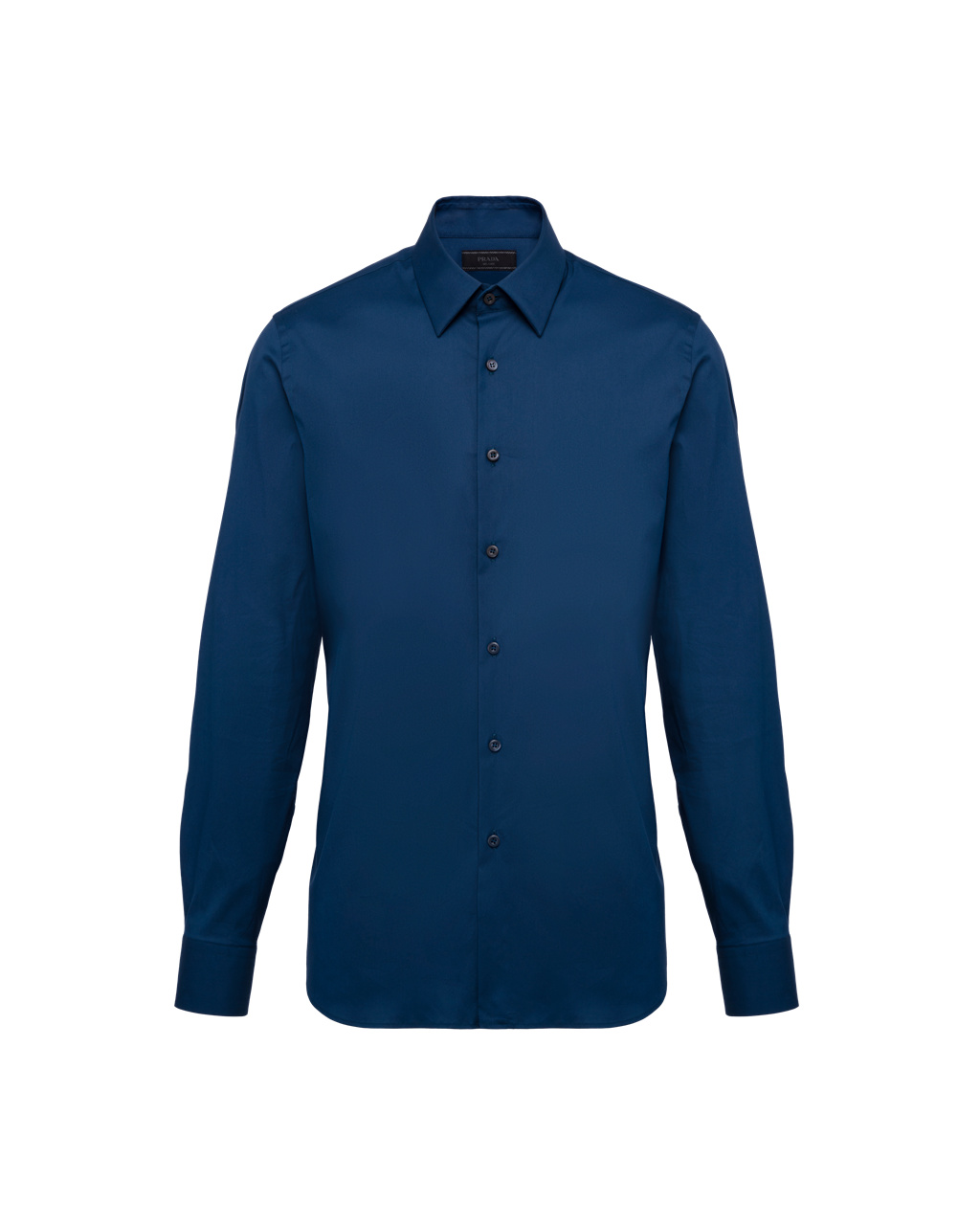 Prada Stretch Poplin Shirt Denim | 108-WGYOLF