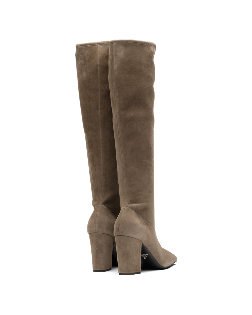 Prada Stretch Semsket Skinn Boots Stone | 481-XJOTMD