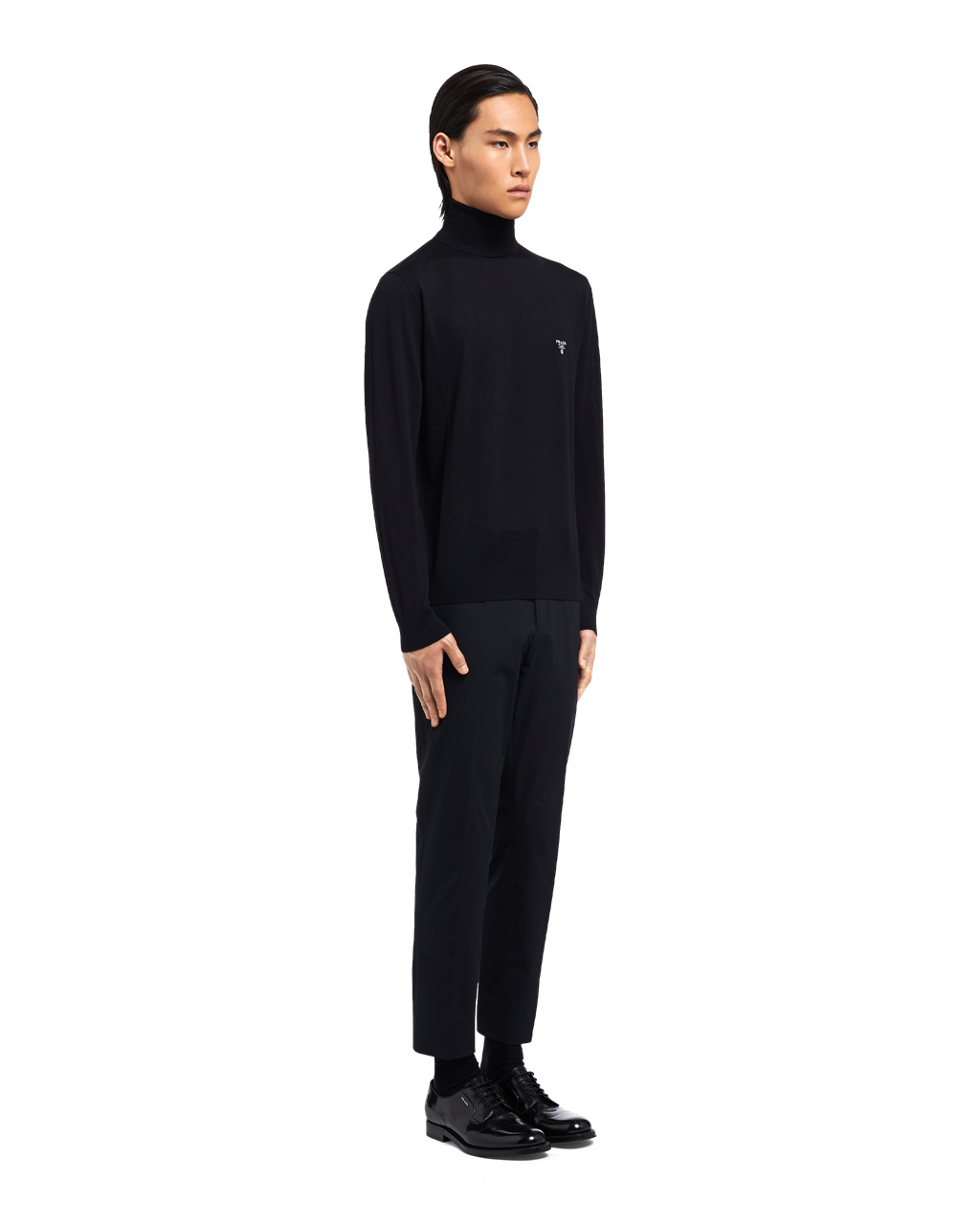 Prada Superfine Wool Turtleneck Genser Svarte | XQDYPW721