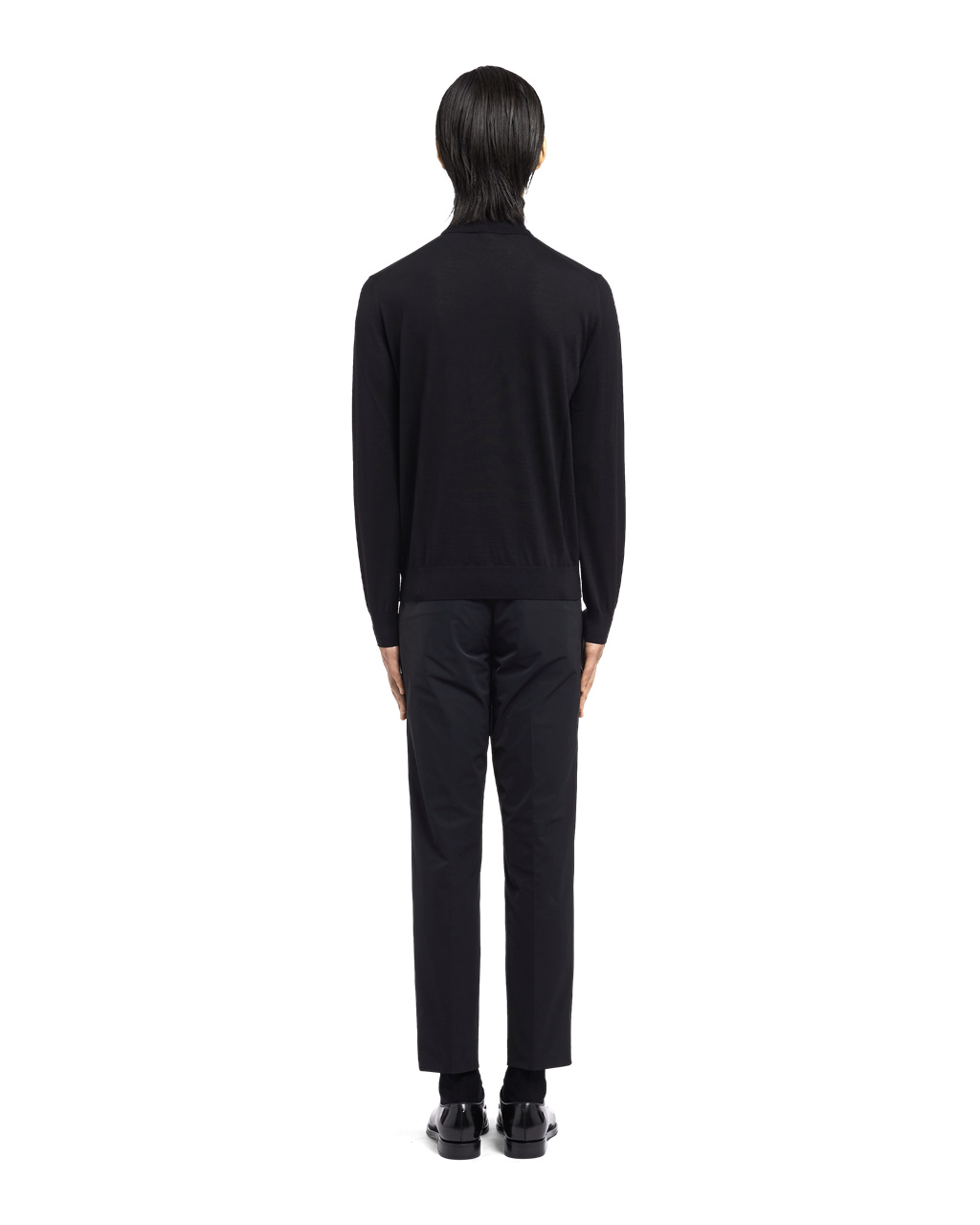 Prada Superfine Wool Turtleneck Genser Svarte | XQDYPW721