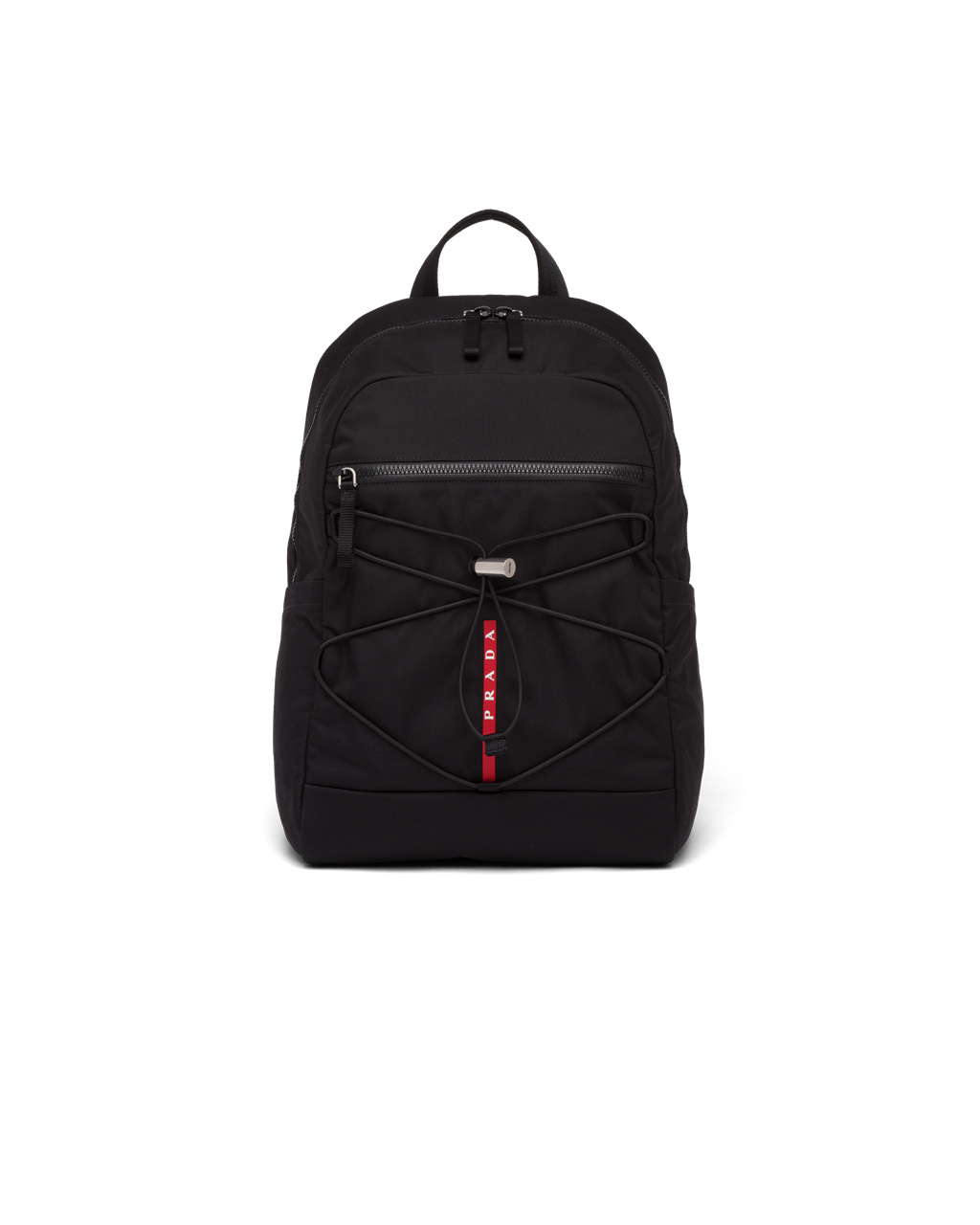 Prada Technical Fabric Backpack Svarte | 095-UTSJIR