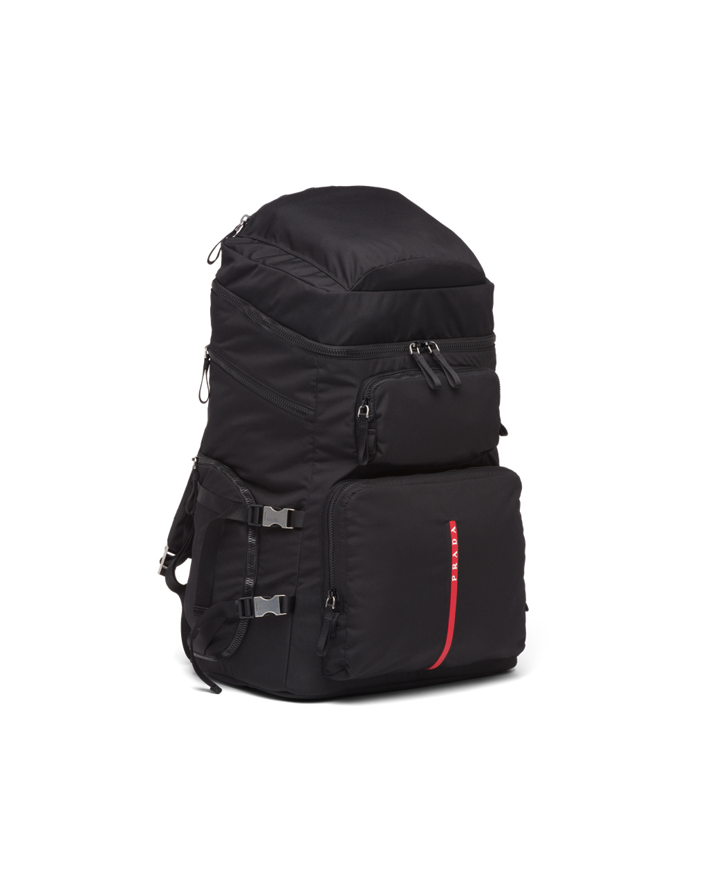 Prada Technical Fabric Ski Boot Backpack Svarte | 073-UOMVIQ