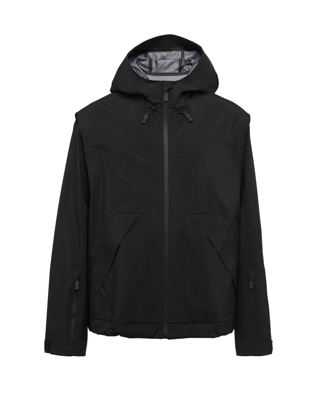 Prada Technical Fabric Windbreaker Svarte | PVHAZR893