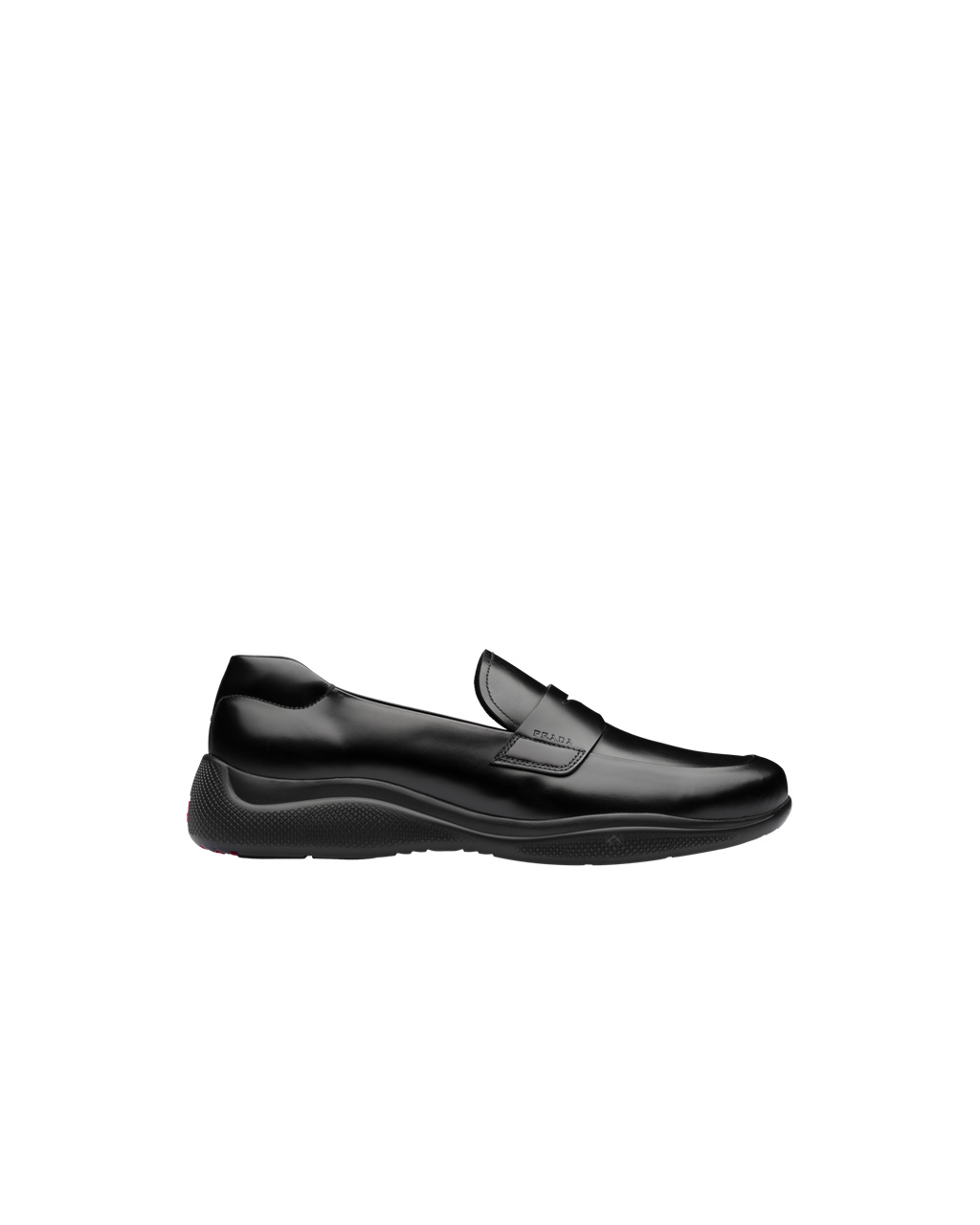 Prada Toblach Brushed Lær Slip-on Sneakers Svarte | 051-XZTCDB