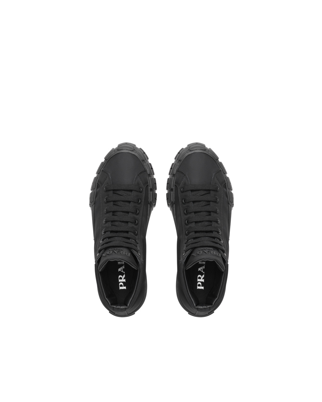 Prada Wheel Re-nylon Gabardine Sneakers Svarte | EWZPBK830