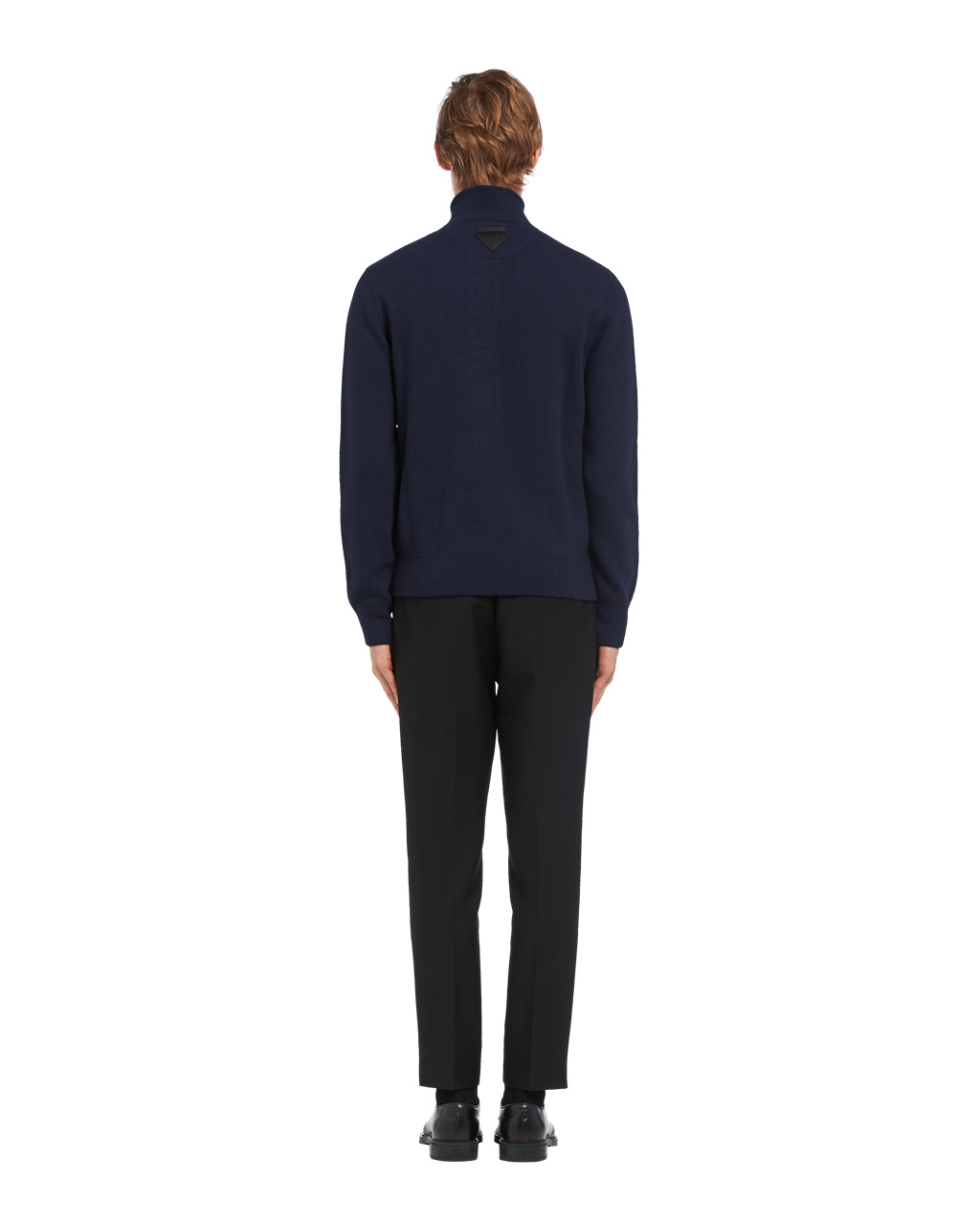 Prada Wool And Cashmere Cardigan Marineblå | RDXIWH406