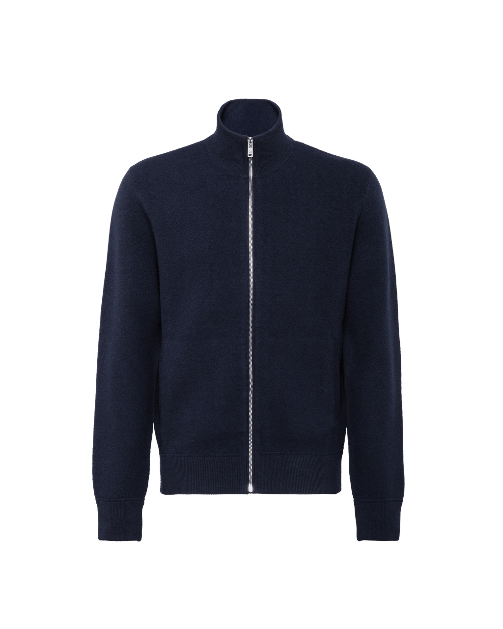 Prada Wool And Cashmere Cardigan Marineblå | RDXIWH406