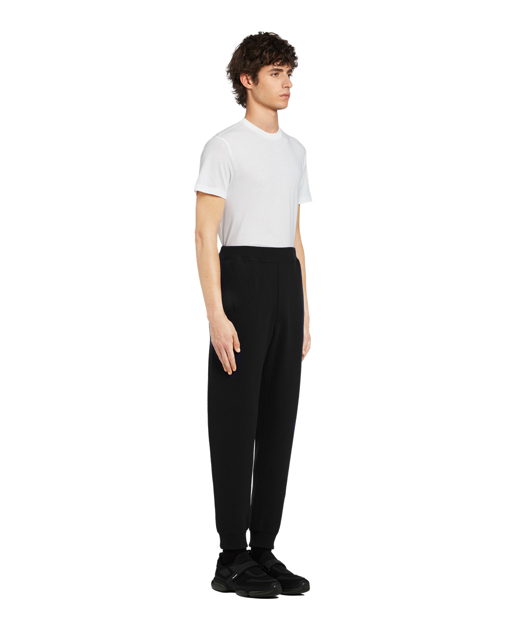 Prada Wool And Cashmere Jogging Pants Svarte | 694-MTGHUO